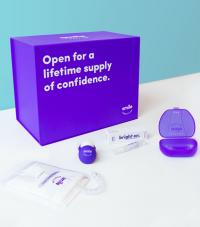 Smile Direct Club packaging with contents on a table