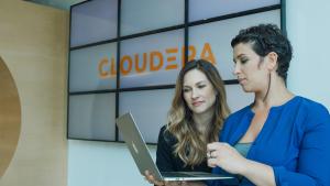 Picture of Cloudera headquarters with employees